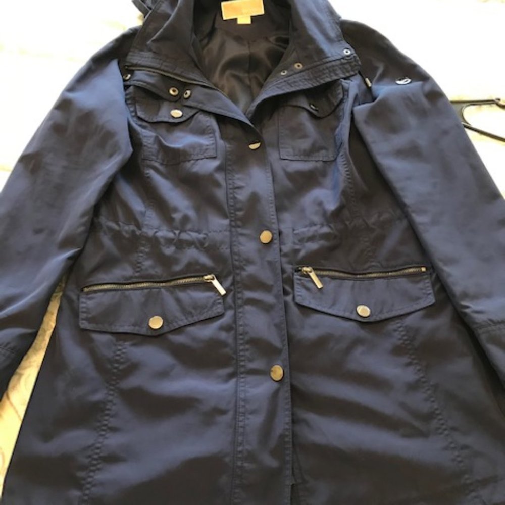 Michael Kors Blue Raincoat